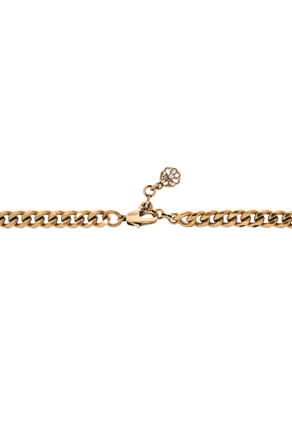 Gold Brass necklace Alexander McQueen